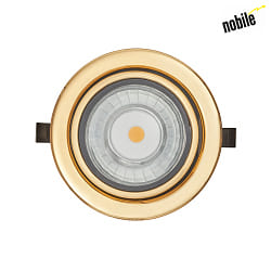 LED Furniture recessed luminaire DOWNLIGHT N 5022,  6.8cm, COB, 3.3W, 3000K, swiveling, gold