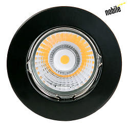 Einbauleuchte DOWNLIGHT N 5030,  7.9cm, 12V, GX5.3, mit Sprengring, starr, schwarz