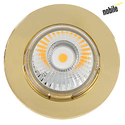 Einbauleuchte DOWNLIGHT N 5030,  7.9cm, 12V, GX5.3, mit Sprengring, starr, Gold