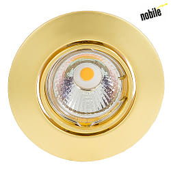 Recessed luminaire DOWNLIGHT N 5048,  6.8cm, 12V, GZ4, with snap ring, swiveling, matt gold