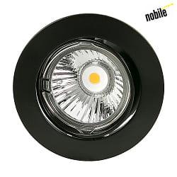 Recessed luminaire DOWNLIGHT N 5049,  8.3cm, 12V, GX5.3, with snap ring, swiveling, black