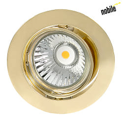 Recessed luminaire DOWNLIGHT N 5049,  8.3cm, 12V, GX5.3, with snap ring, swiveling, gold