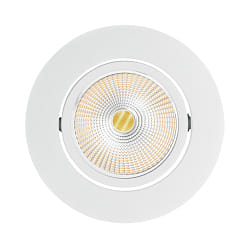 recessed downlight ECO FLAT 5068R DIM / 38 round, CCT Switch, dimmable IP40, white matt dimmable