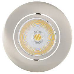 downlight 5068 ECO FLAT SCCT 38 DIM C round, swivelling, CCT Switch IP40, brushed nickel dimmable