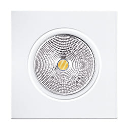 downlight 5068Q ECO FLAT SCCT 38 DIM C square, swivelling, CCT Switch IP40, white matt dimmable