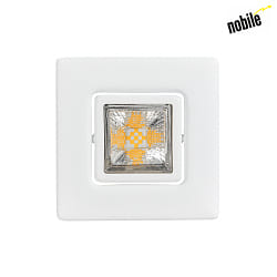 Downlight A 5068 T FLAT RQ LED girevole, piazza, Verniciato a polvere, Bianco opaco dimmerabile