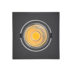 Downlight A 5068Q T FLAT angulaire, pivotant, dimmable IP40, noir mat gradable