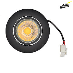 Downlight A 5068 T FLAT pivotant, dimmable IP40, couvert de poudre, noir mat gradable