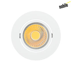 LED Einbau-Downlight A 5068 T FLAT, IP40,  8.8cm, 230V AC / 350mA, 8W 4000K 38, CRi >90, dimmbar, schwenkbar, Wei