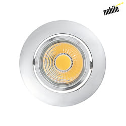 LED Downlight A 5068 T FLAT, rund, 38, 8W, 3000K, IP40, dimmbar, chrom