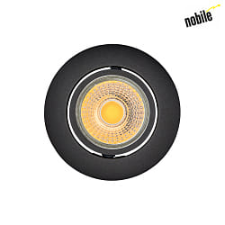 downlight A 5068 T FLAT round IP40, black matt dimmable