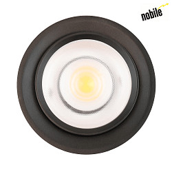 spot 9W DS round IP20, black matt dimmable