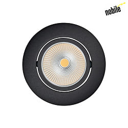 Lumire encastre 5068 ECO FLAT BIO dimmable IP40, dgager, noir mat gradable 8W 530lm 4000K CRI 97