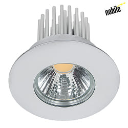 LED Einbaustrahler DOWNLIGHT A 5068 S IP44, COB,  8cm, 12W 3000K 1000lm 38, CRi>90, Chrom matt