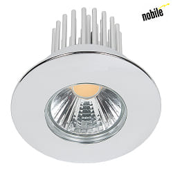 Recessed LED spot DOWNLIGHT A 5068 S IP44, COB,  8cm, 12W 3000K 1000lm 38, CRi>90, chrome