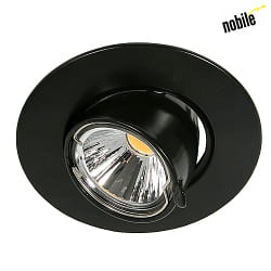 Recessed luminaire DOWNLIGHT N 5800,  11cm, 12V, GX5.3, rotatable and swiveling, black