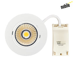 downlight 5068 ECO DOB round, swivelling IP40, white matt dimmable