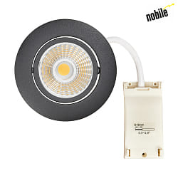 LED Downlight 5068 ECO DOB, rund, 38, 8W, 4000K, IP40, dimmbar, schwarz matt