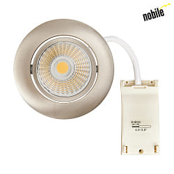 downlight 5068 ECO DOB round, swivelling, incl. driver, set of 1 IP40, nickel dimmable