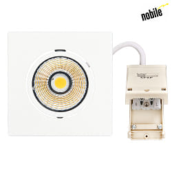 Downlight 5068Q ECO DOB angulaire IP40, blanc mat gradable