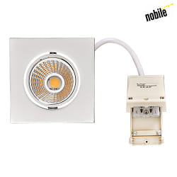 LED Downlight 5068Q ECO DOB, eckig, 38, 8W, 3000K, IP40, dimmbar, chrom