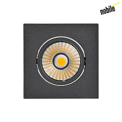 downlight 5068Q ECO DOB square IP40, black matt dimmable