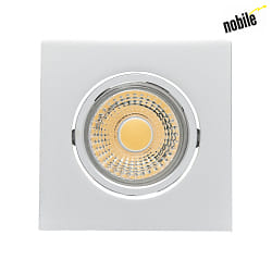 LED Downlight A 5068Q T FLAT BIO, eckig, 38, 8W, 3000K, IP40, dimmbar, chrom