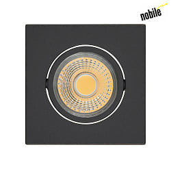 LED Downlight A 5068Q T FLAT BIO, eckig, 38, 8W, 4000K, IP40, dimmbar, schwarz matt