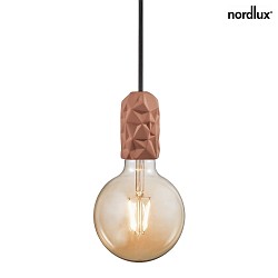 Luci a sospesione HANG E27 IP20, Opaco, Nero, Terracotta 