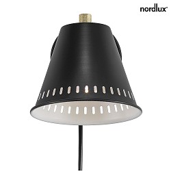 Lampada da parete PINE GU10 IP20, Nero, Nero opaco 