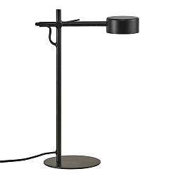 Lampada da tavolo CLYDE IP20, Nero, Nero opaco dimmerabile