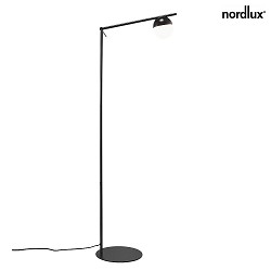 Floor lamp CONTINA, G9, IP20, glass opal white, black