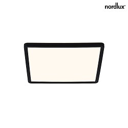 Plafoniera OJA SQUARE 29 IP54 SCENE SELECT angolare, CCT Switch, regolabile IP54, nero opaco dimmerabile