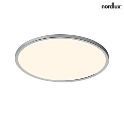 LED Ceiling luminaire OJA 42 Bathroom luminaire, 19W, 3000/4000K, IP54, ring white and chrome