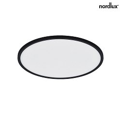 ceiling luminaire OJA SMART 42 tunable white, Bluetooth controllable IP20, black matt dimmable
