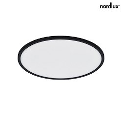 Luminaire de plafond OJA SMART 42 Tunable White, contrlable par Bluetooth IP20, noir mat gradable