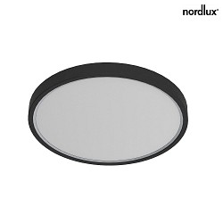 LED Ceiling luminaire NOXY Bathroom luminaire, 15W, 3000-4000K, 1650lm, IP44, black