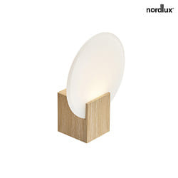 wall luminaire HESTER indirect IP44, light wood, mat dimmable