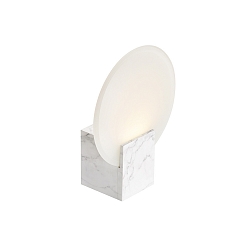 Lampada da parete HESTER IP44, marmo, opaco dimmerabile