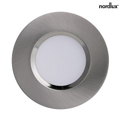 Lumire encastre MAHI rond IP65, mat, nickel bross, blanche gradable 8,5W 621lm 3000K 100 100 CRI 80