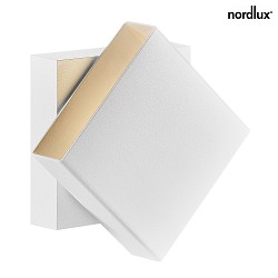 Luminaire mural d'extrieur TURN LED IP54, blanc mat gradable