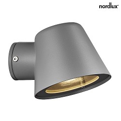 Luminaire mural d'extrieur ALERIA GU10 IP44, gris, mat 