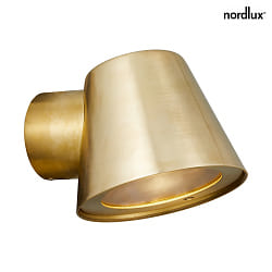 wall luminaire ALERIA GU10 IP44, brass dimmable