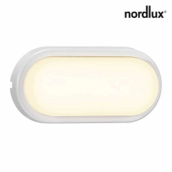 Outdoor LED Aufbauleuchte CUBA BRIGHT OVAL, 14W, 3000K, 1600lm, IP54, Glas opal, wei