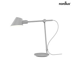 Table lamp STAY LONG, E27, IP20, gray