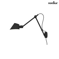 Luminaire mural STAY LONG E27 IP20, noir , noir mat 
