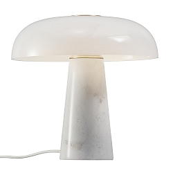 Table lamp GLOSSY, E27, IP20, white