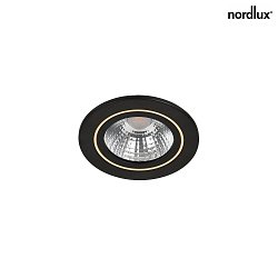 Downlight ALEC rond IP20/44, noir  