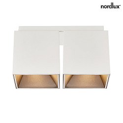 ceiling luminaire ETHAN 2 flames GU10 IP20, white matt 