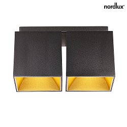 ceiling luminaire ETHAN 2 flames GU10 IP20, black matt 
